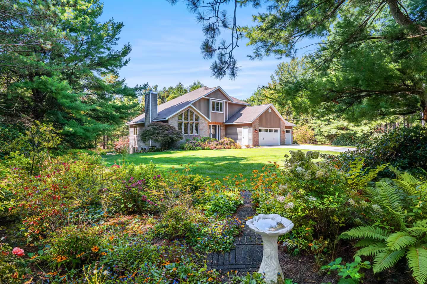 Our wooded rental cottage in West Olive, Michigan